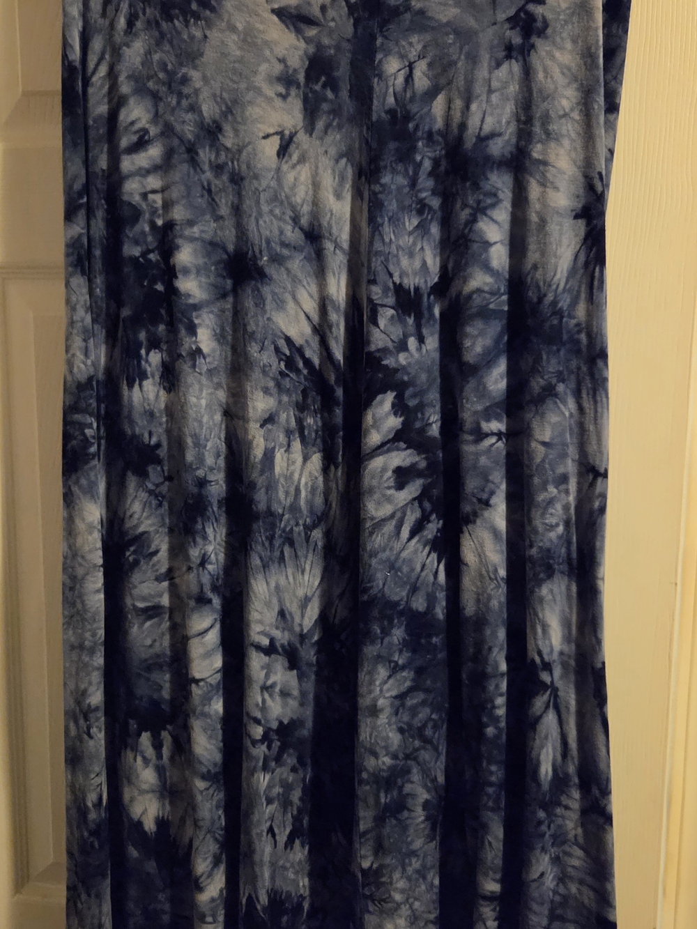 Navy Tie-Dye Maxi Skirt